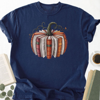 Fall Book Pumpkin Unisex T-Shirt