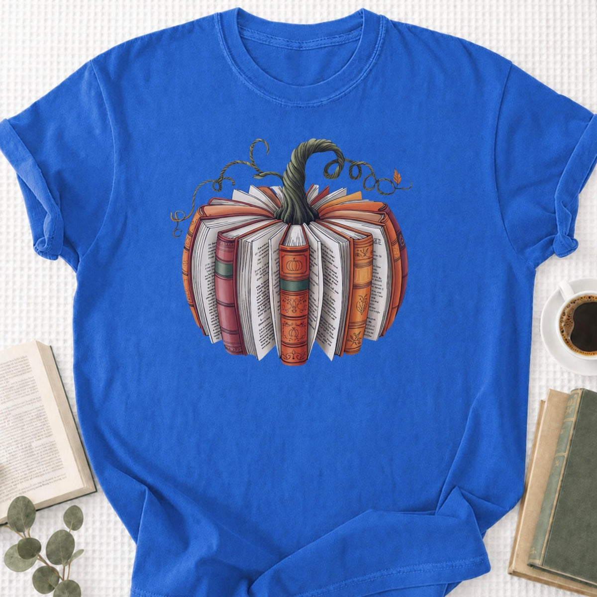 Fall Book Pumpkin Unisex T-Shirt