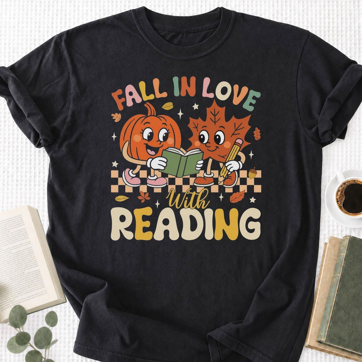 Fall in Love With Reading Unisex T-Shirt