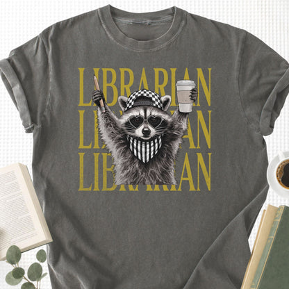 Feral Raccoon Librarian Unisex T-Shirt