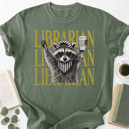Feral Raccoon Librarian Unisex T-Shirt