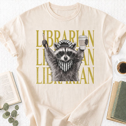 Feral Raccoon Librarian Unisex T-Shirt