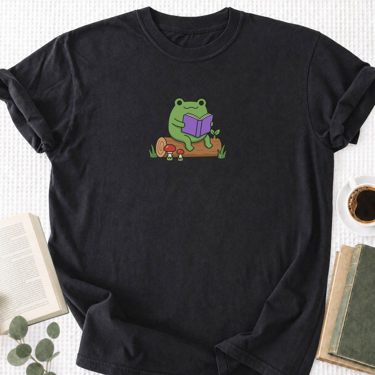 Flog Reading On A Log Unisex T-Shirt