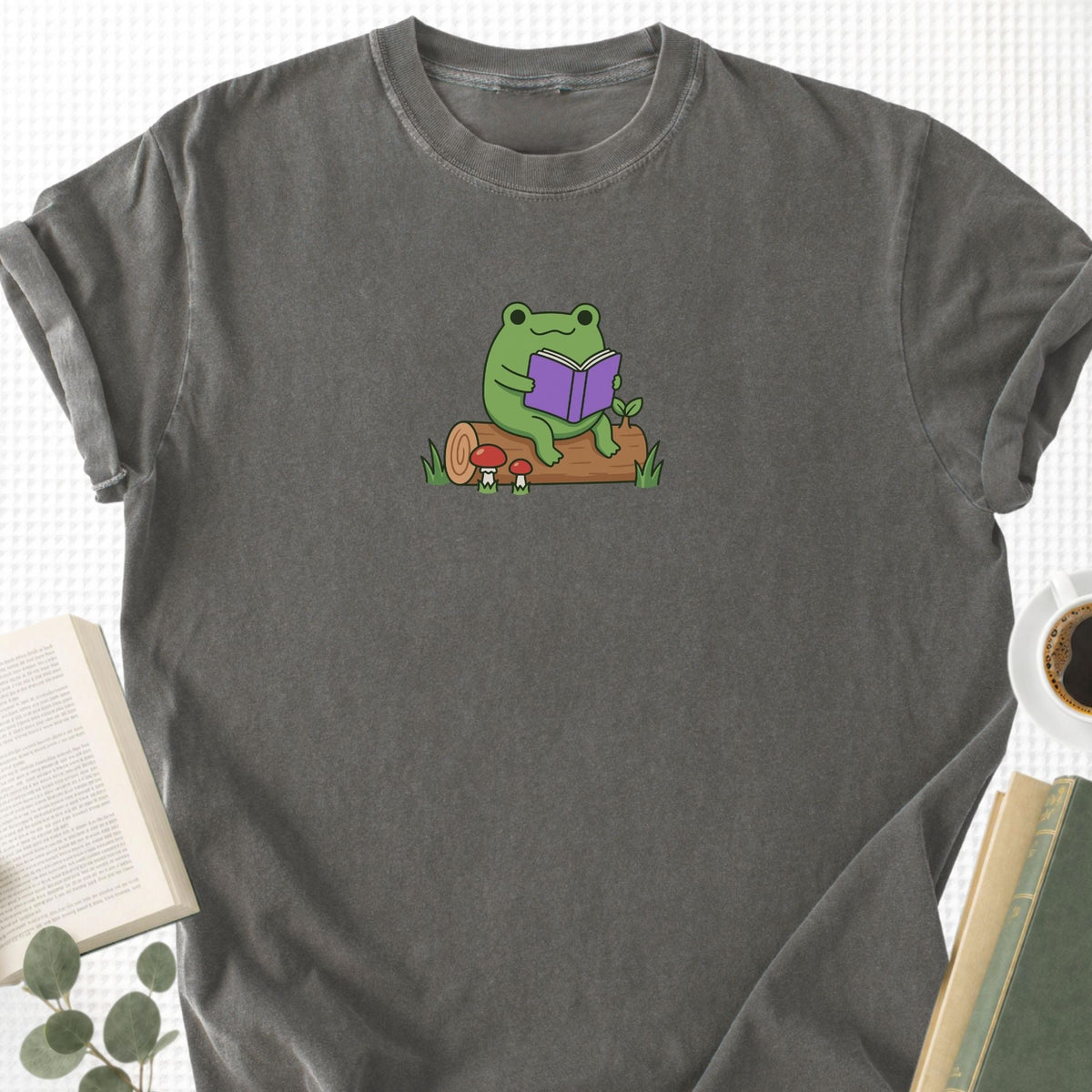Flog Reading On A Log Unisex T-Shirt