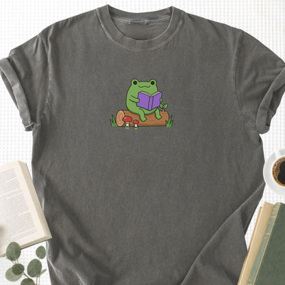 Flog Reading On A Log Unisex T-Shirt
