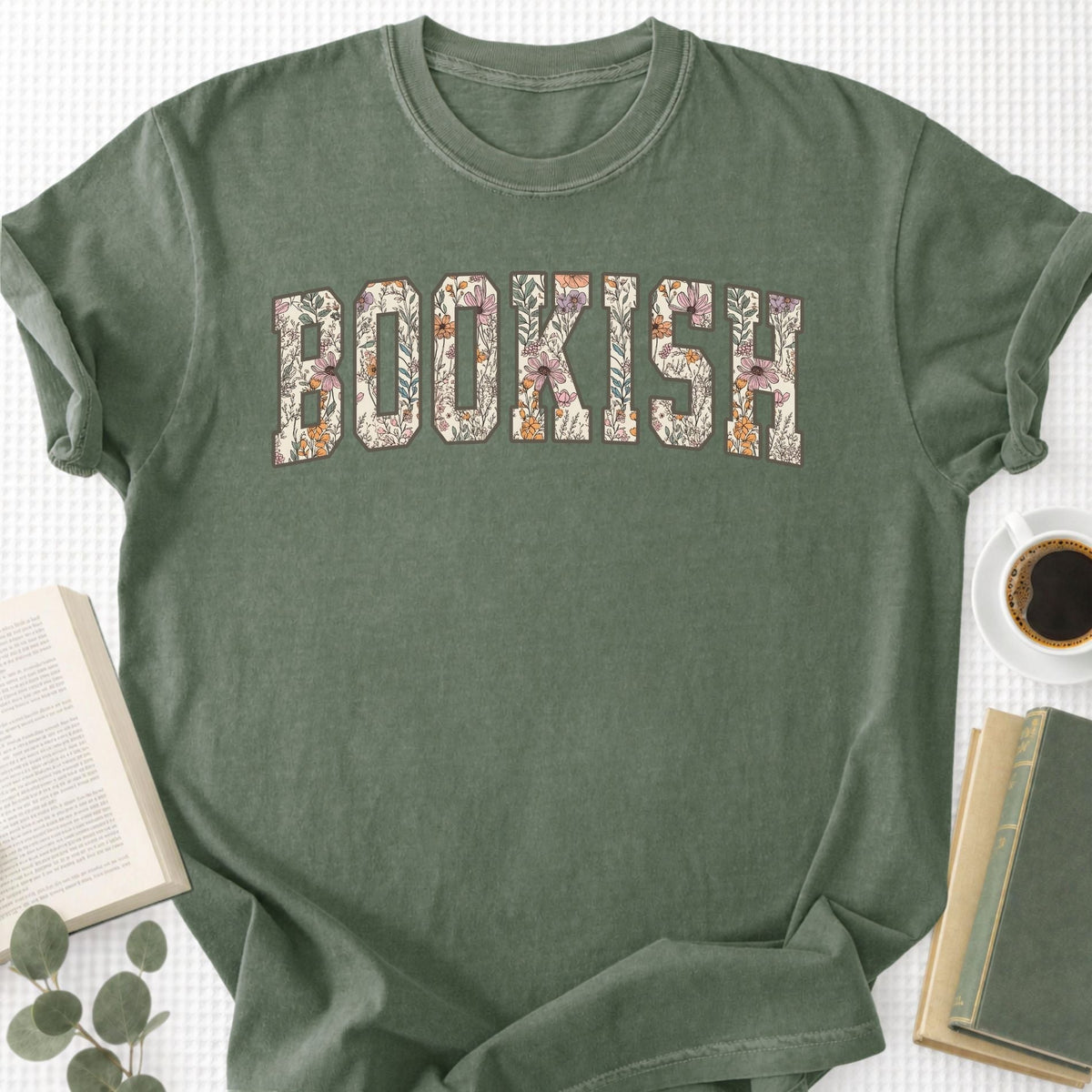 Floral Bookish Unisex T-Shirt