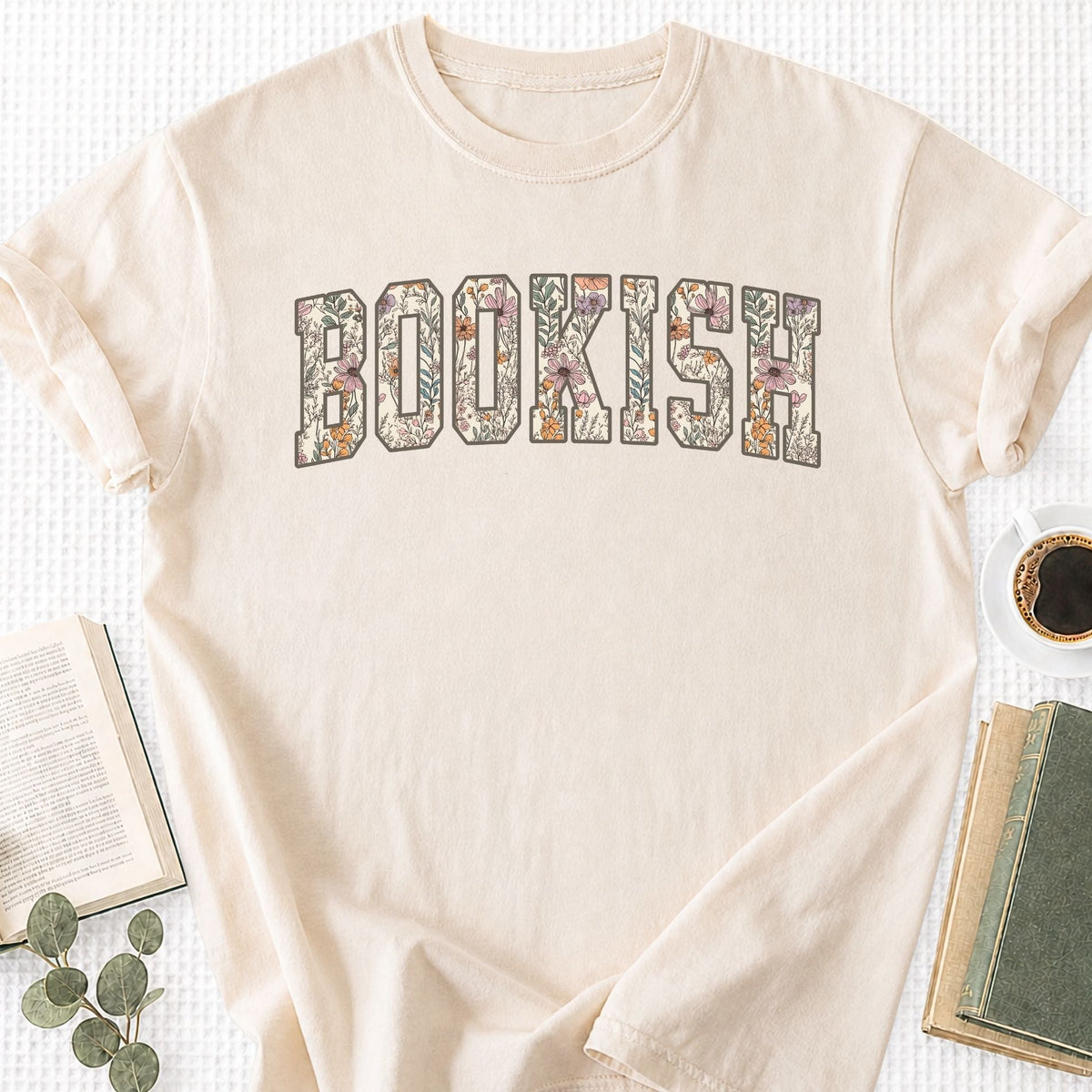 Floral Bookish Unisex T-Shirt