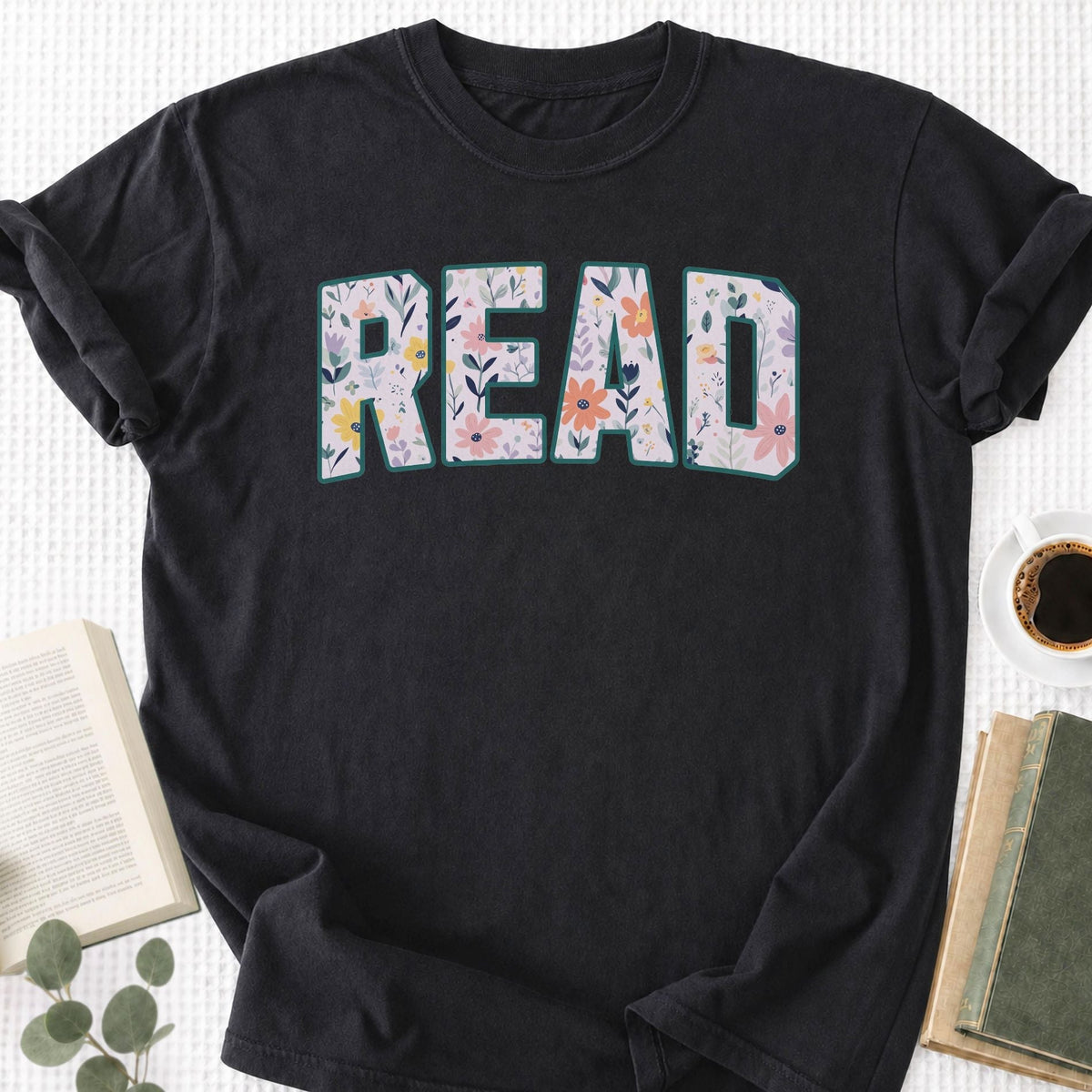 Floral Read Unisex T-Shirt