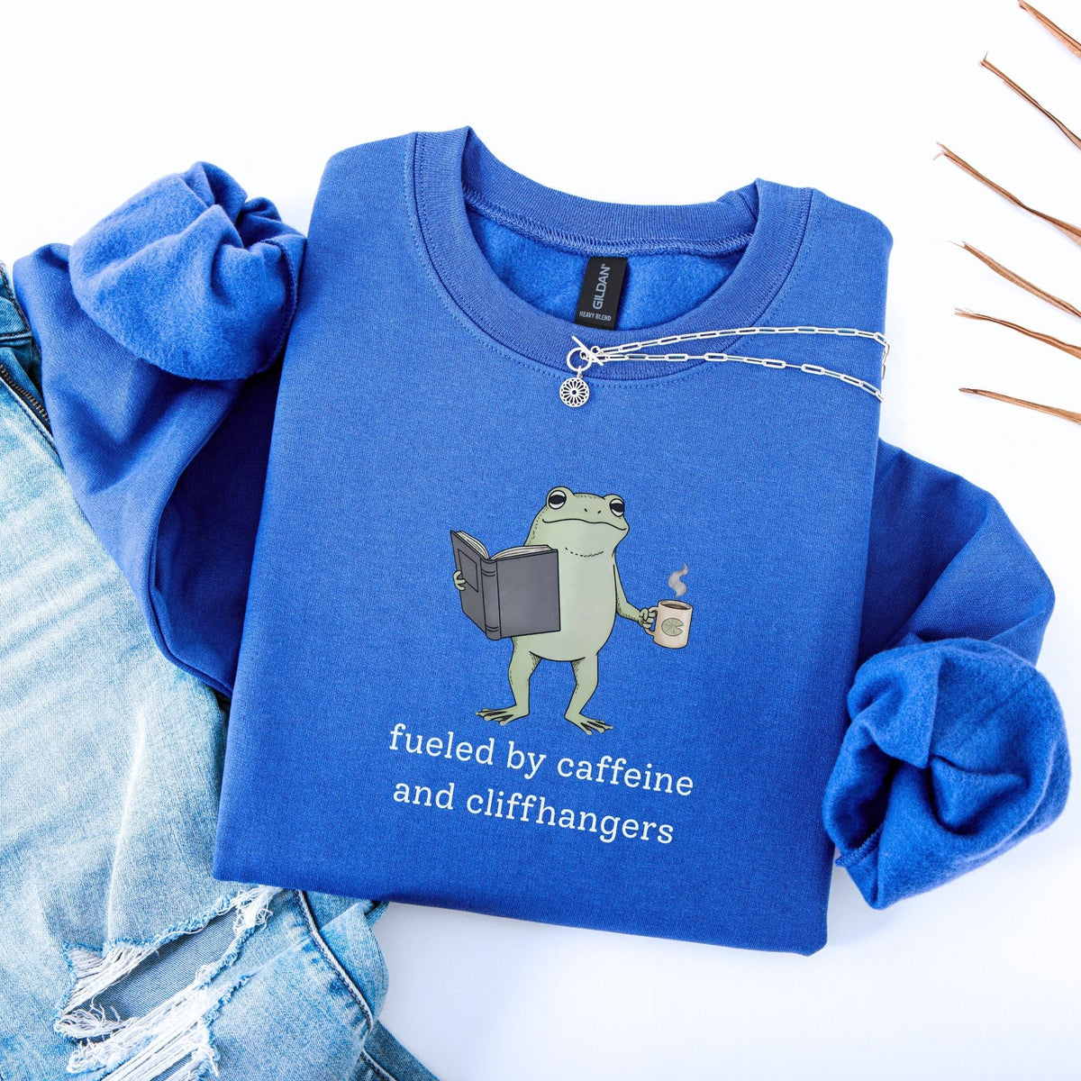 Fueled By Caffeine and Cliffhangers Unisex Sweatshirt