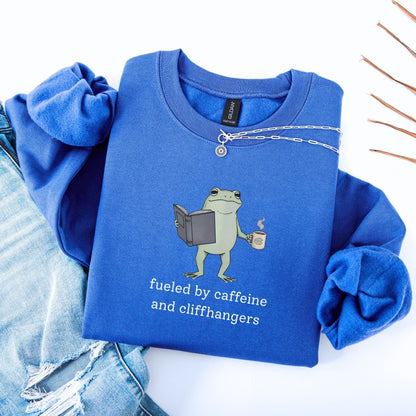 Fueled By Caffeine and Cliffhangers Unisex Sweatshirt