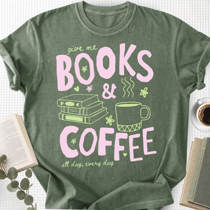 Give Me Books and Coffee Unisex T-Shirt