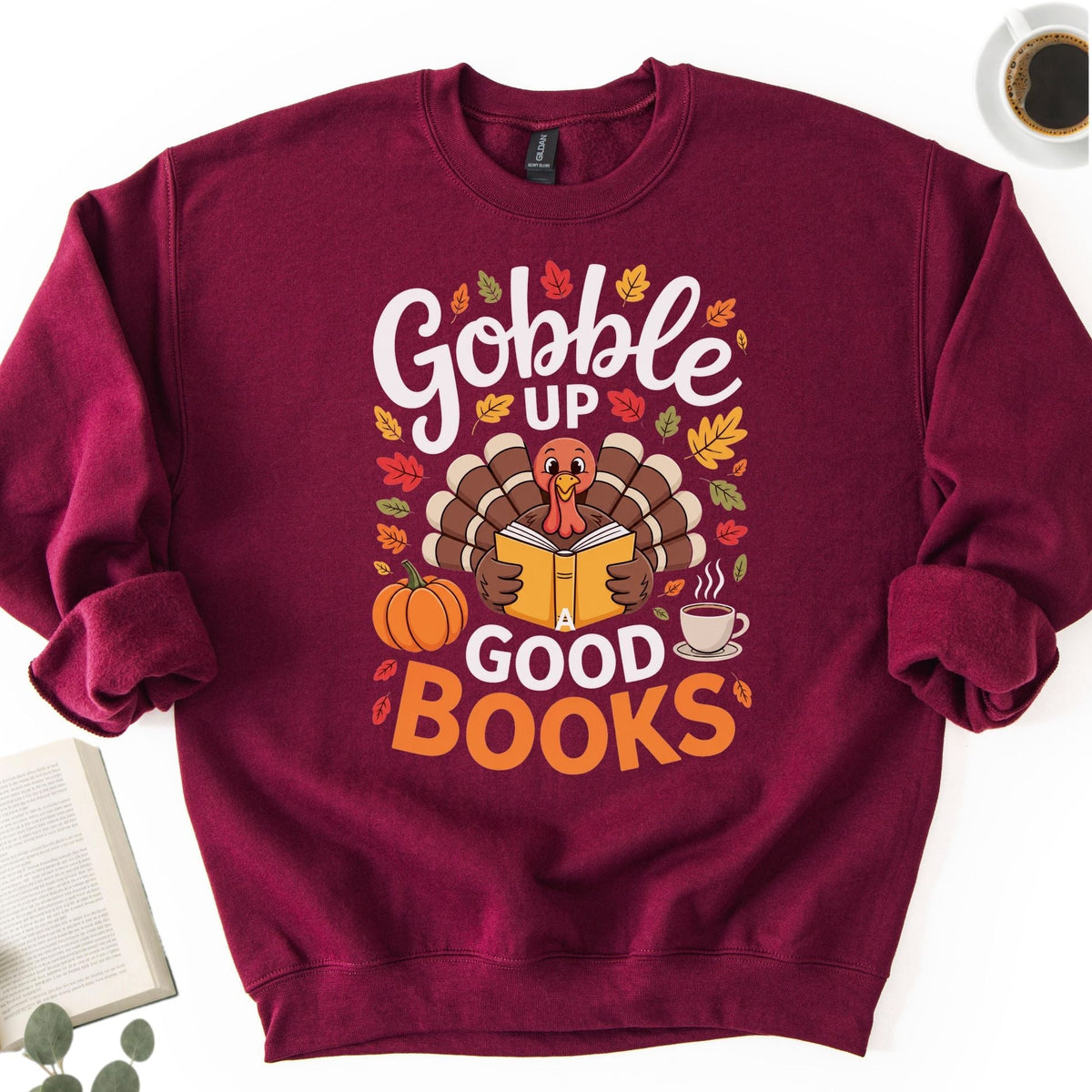 Gobble Up a Good Book Unisex Sweatshirt