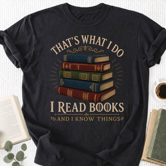I Read Books And I Know Things Unisex T-Shirt