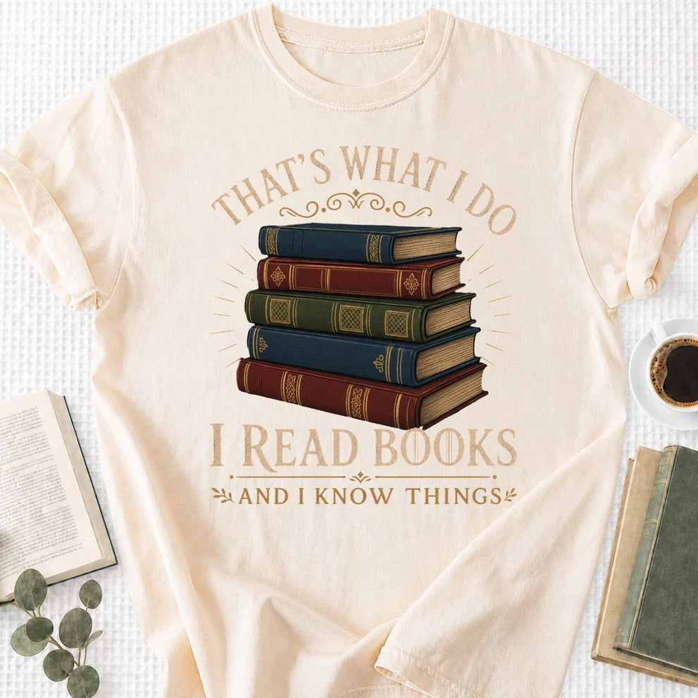 I Read Books And I Know Things Unisex T-Shirt