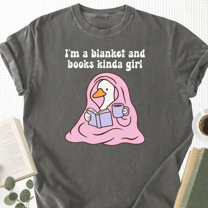 I'm A Blanket And Books Kinda Girl Unisex T-Shirt