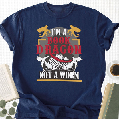 I'm A Book Dragon Not A Worm Unisex T-Shirt