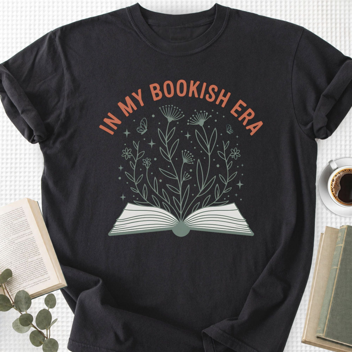 In My Bookish Era Floral Unisex T-Shirt