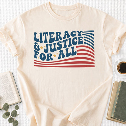 Literacy & Justice For All Unisex T-Shirt