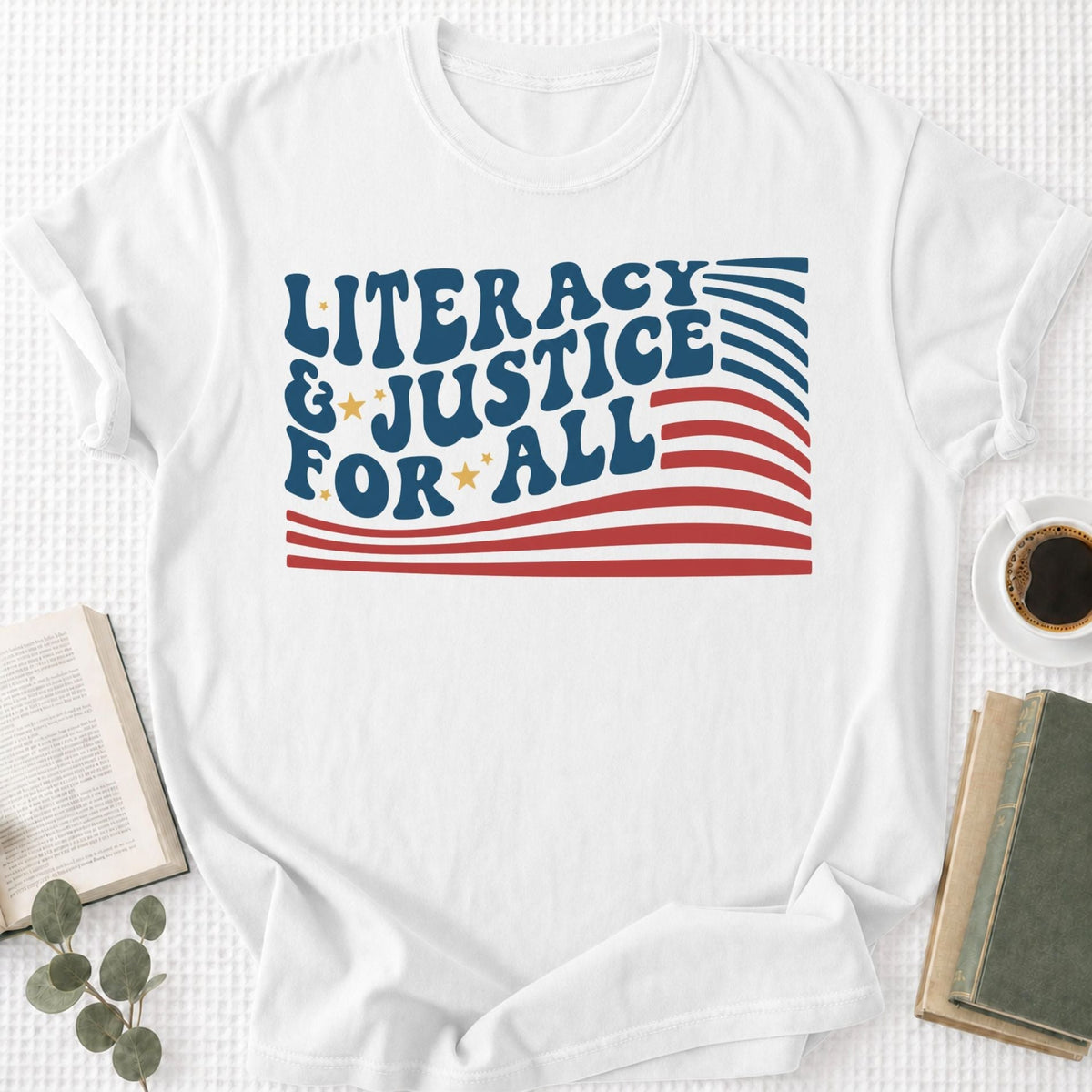 Literacy & Justice For All Unisex T-Shirt