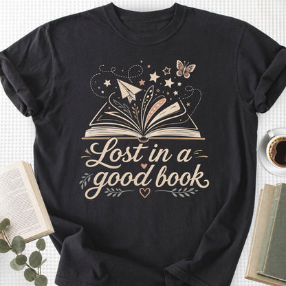 Lost In A Good Book Magical Unisex T-Shirt
