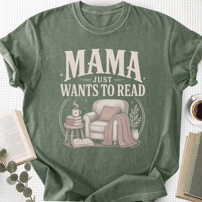 Mama Just Wants To Read Unisex T-Shirt, Book Lover Mom Gift