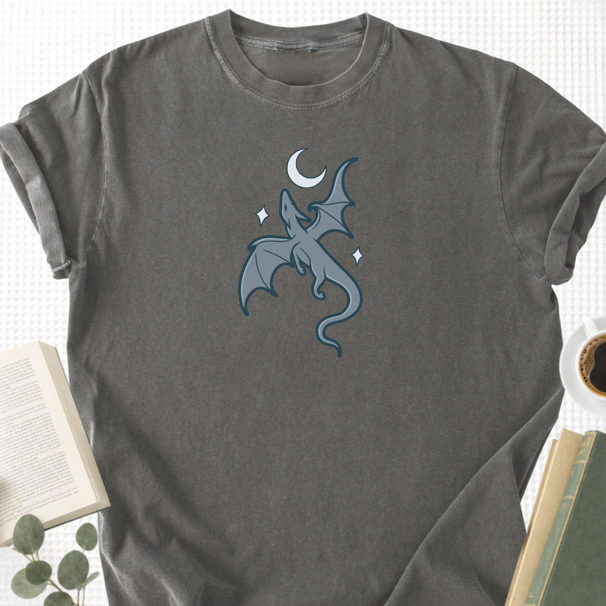 Moon and Dragon Fantasy Unisex T-Shirt