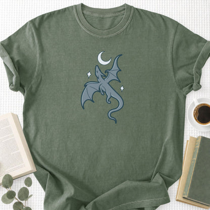 Moon and Dragon Fantasy Unisex T-Shirt