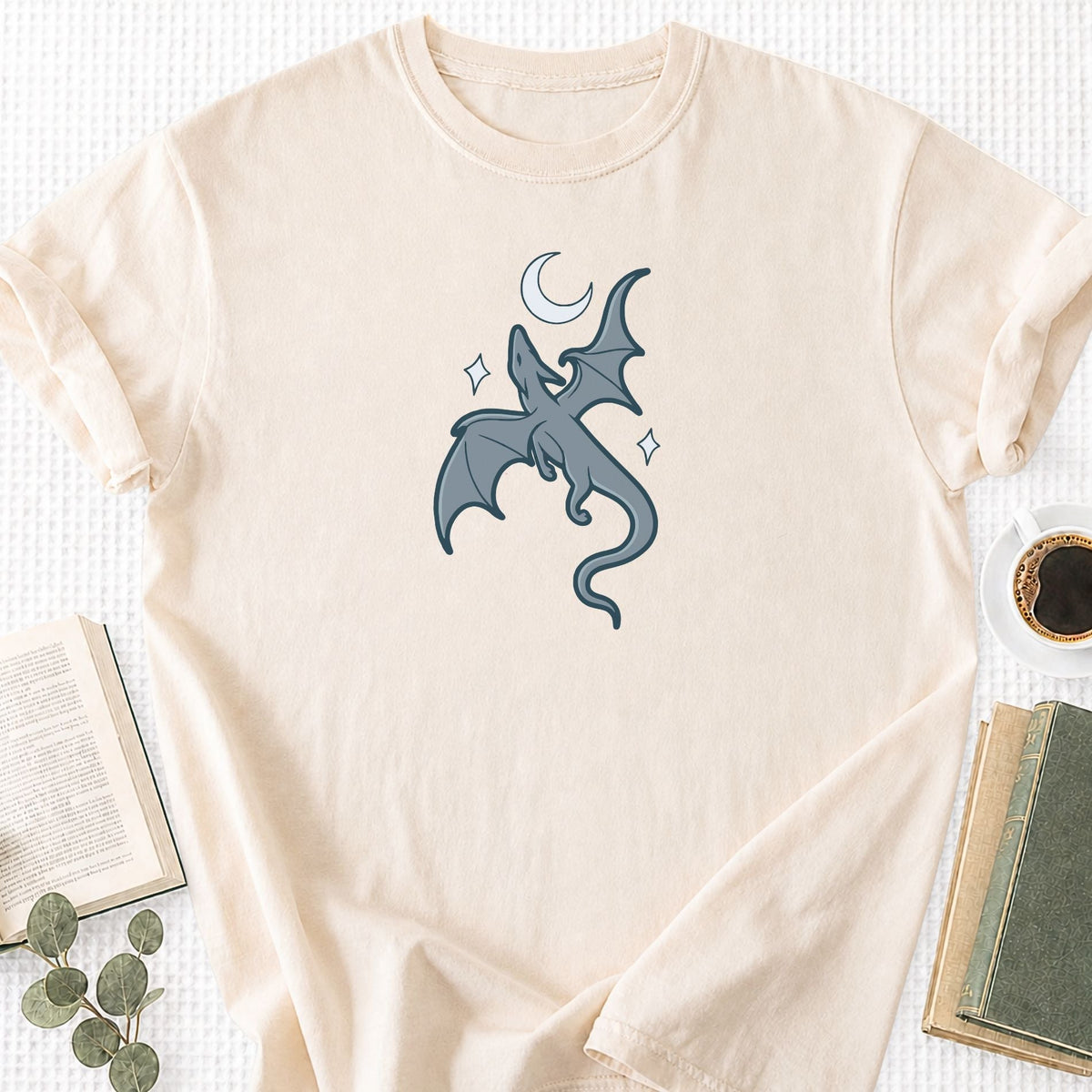 Moon and Dragon Fantasy Unisex T-Shirt