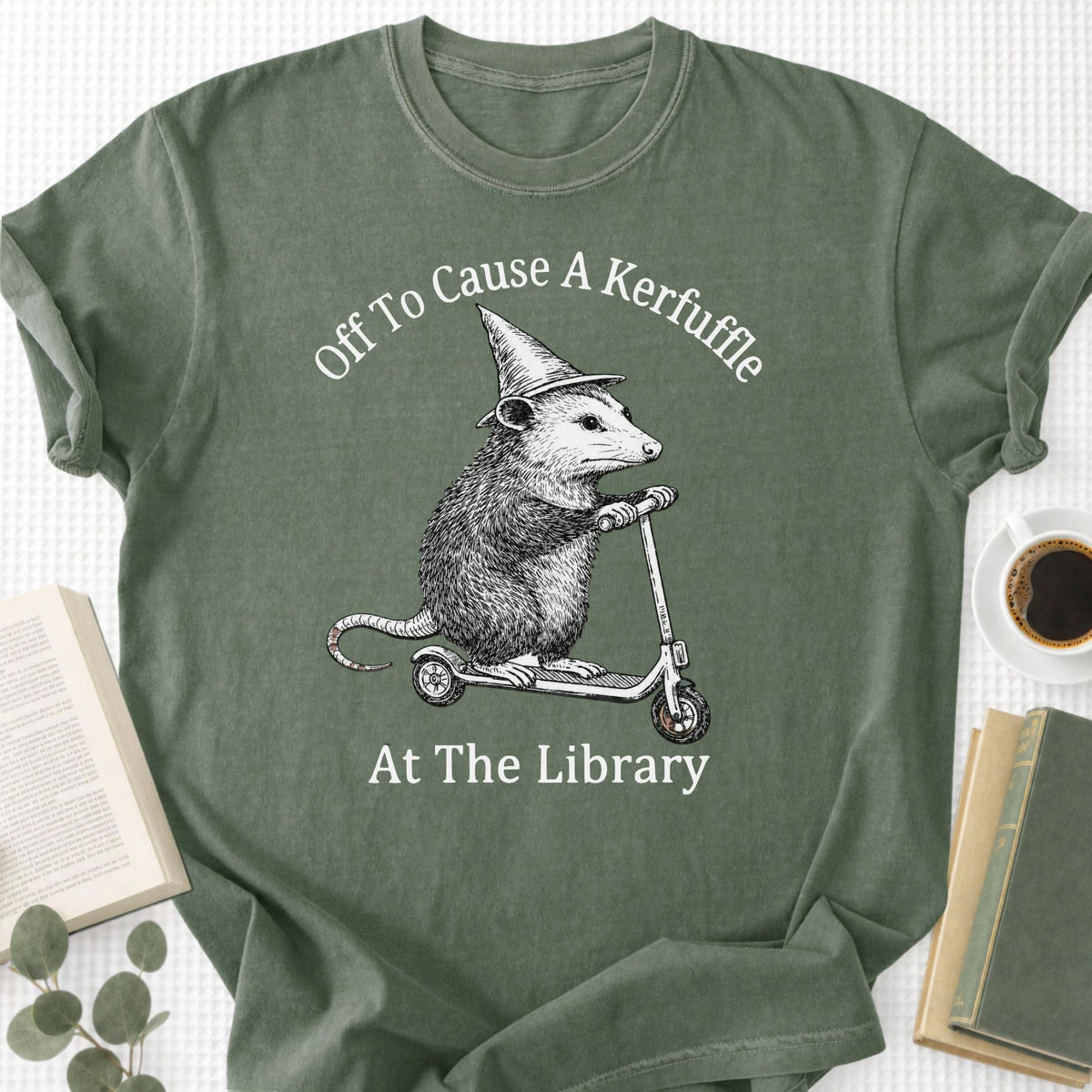 Off To Cause A Kerfuffle At The Library Unisex T-Shirt