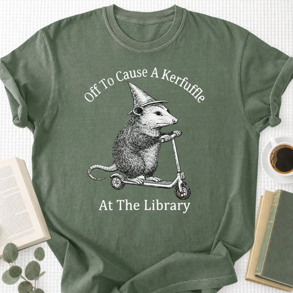Off To Cause A Kerfuffle At The Library Unisex T-Shirt
