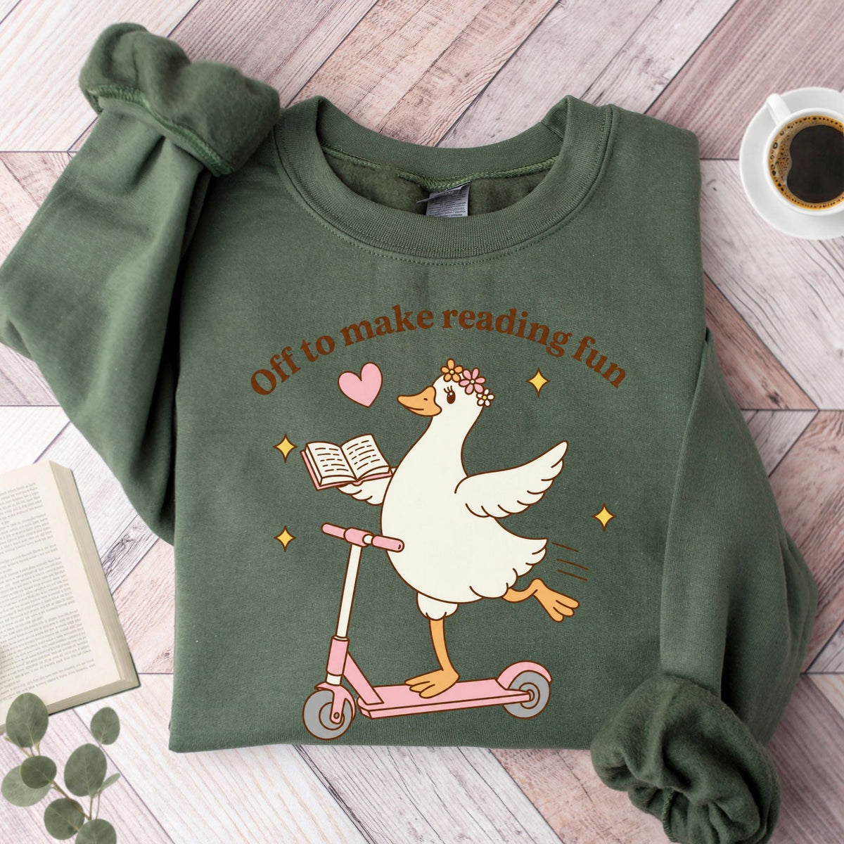 Off To Make Reading Fun Unisex Sweatshirt