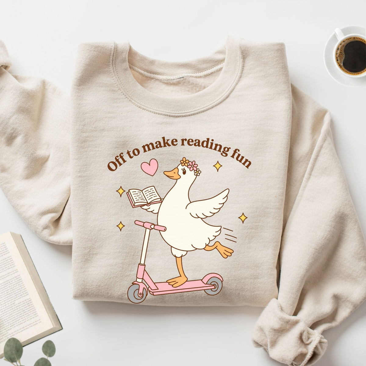 Off To Make Reading Fun Unisex Sweatshirt