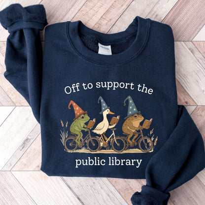 Off To Support The Public Library Unisex Sweatshirt