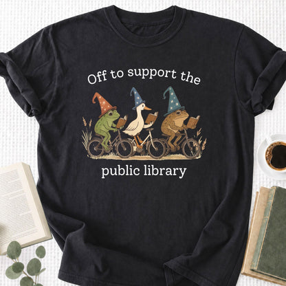 Off To Support The Public Library Unisex T-Shirt