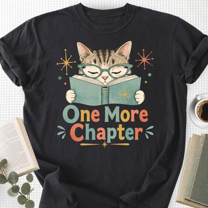 One More Chapter Cute Cat Retro Unisex T-Shirt
