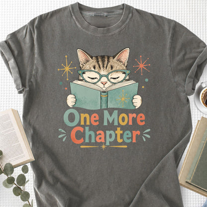 One More Chapter Cute Cat Retro Unisex T-Shirt