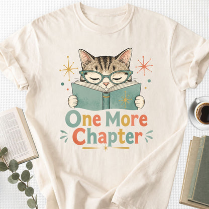 One More Chapter Cute Cat Retro Unisex T-Shirt