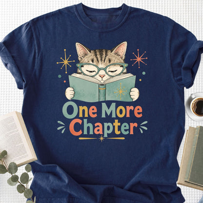 One More Chapter Cute Cat Retro Unisex T-Shirt