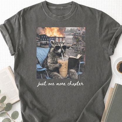 Raccoon Just One More Chapter Unisex T-Shirt