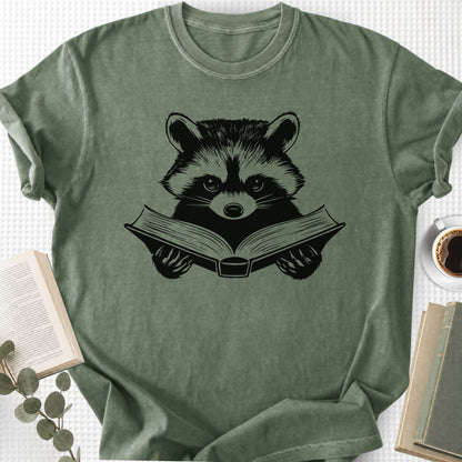 Raccoon Reading Book Unisex T-Shirt