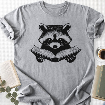 Raccoon Reading Book Unisex T-Shirt