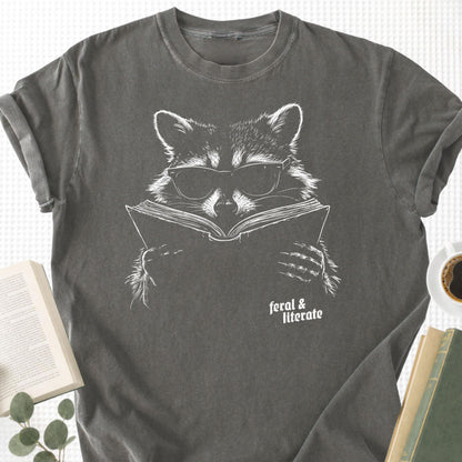 Raccoon Reading Unisex T-Shirt