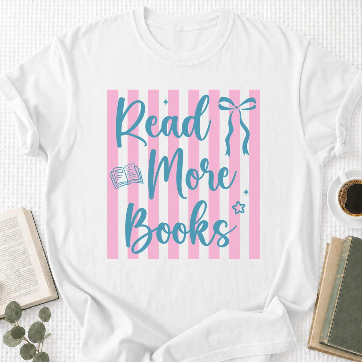 Read More Books Coquette Unisex T-Shirt, Bookworm