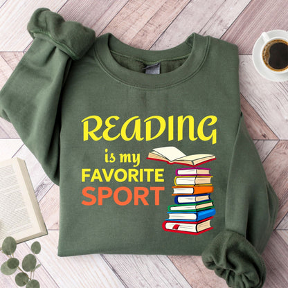 Reading Is My Favorite Sport Unisex Sweatshirt