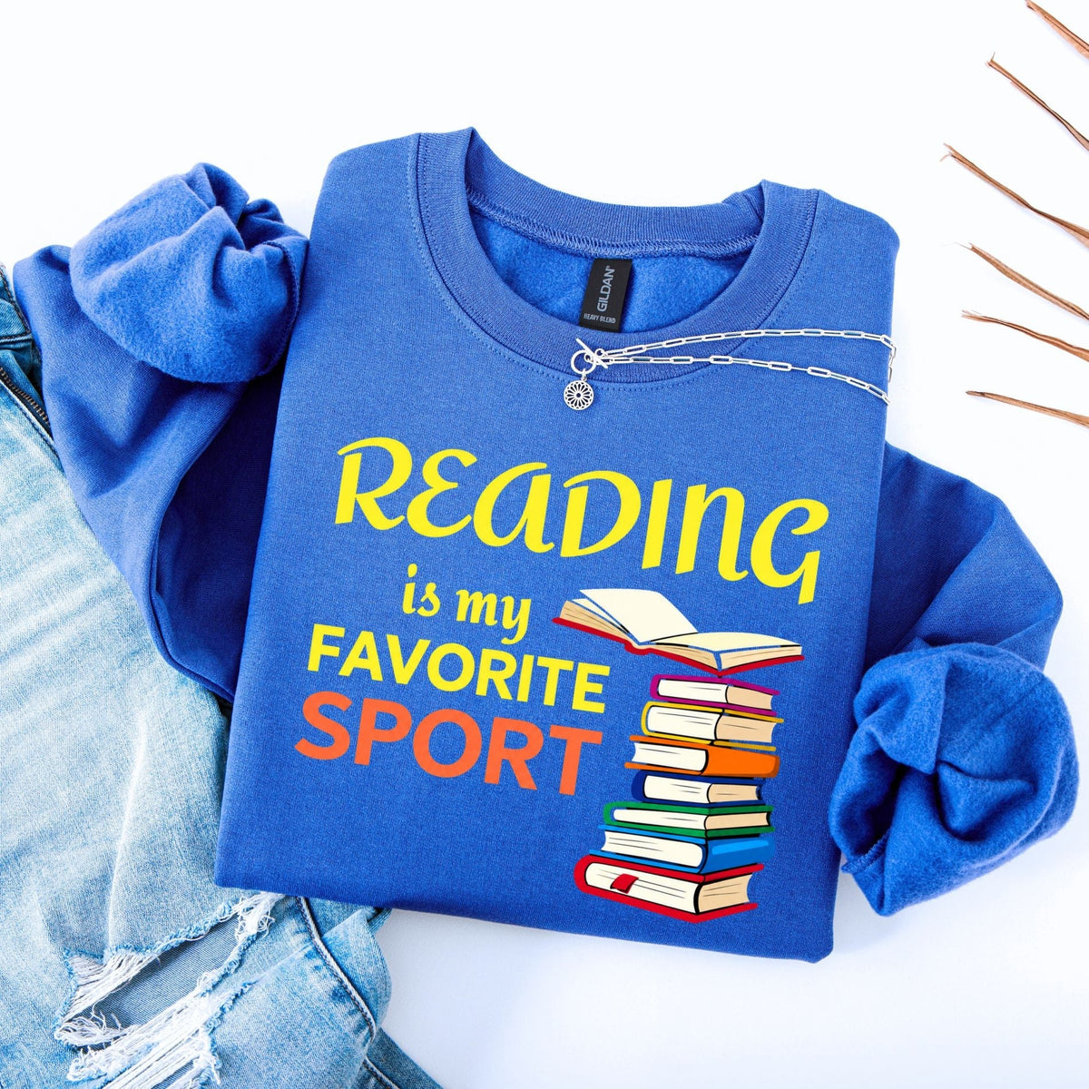 Reading Is My Favorite Sport Unisex Sweatshirt