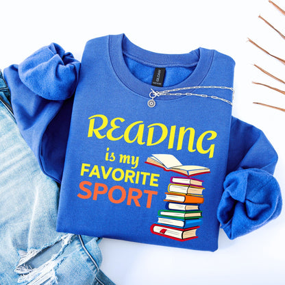 Reading Is My Favorite Sport Unisex Sweatshirt