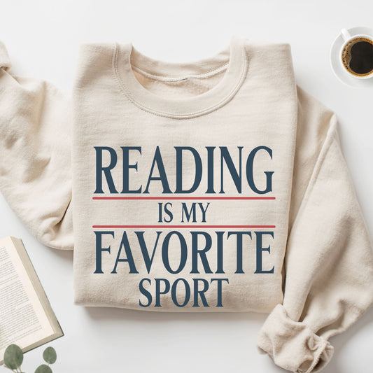 Reading is My Favorite Sport Unisex Sweatshirt