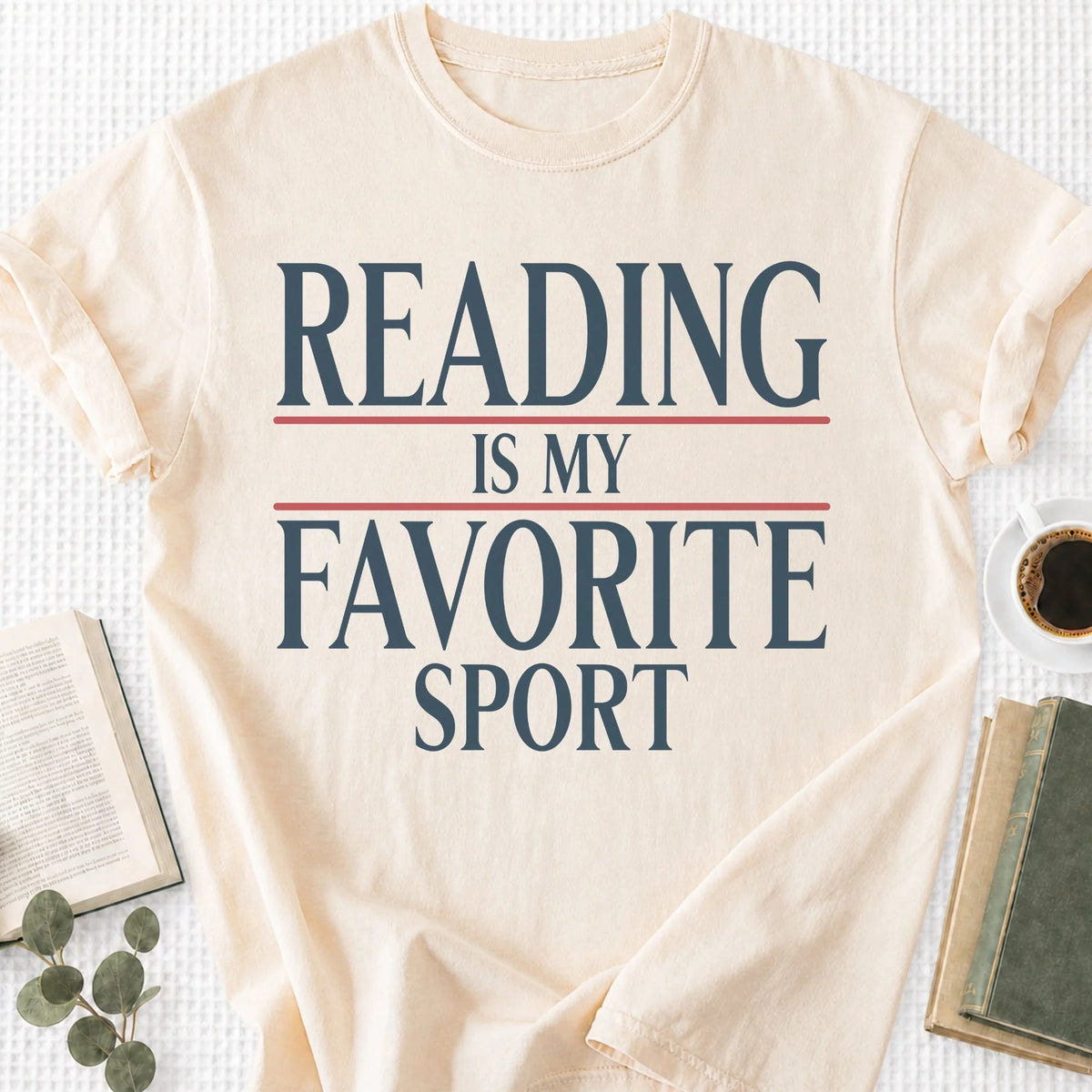 Reading Is My Favorite Sport Unisex T-Shirt, Book Lover Gift