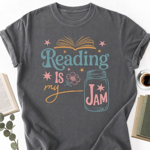 Reading Is My Jam Unisex T-Shirt, Book Lover Gift for Readers