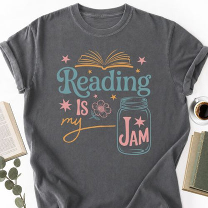 Reading Is My Jam Unisex T-Shirt, Book Lover Gift for Readers